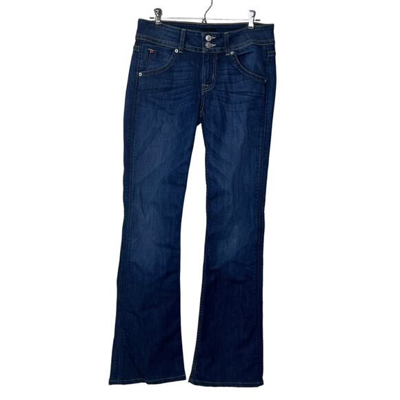 Hudson Denim - Hudson Signature Mid Rise Bootcut Jeans Blue Italian Stretch Denim Women's 28